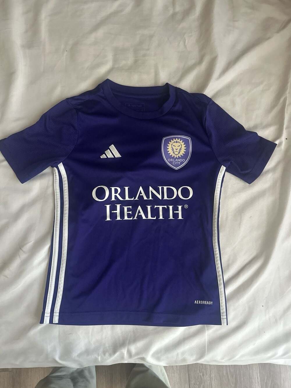 Adidas Orlando City SC Youth Training Jersey Purple Size 9-10Y